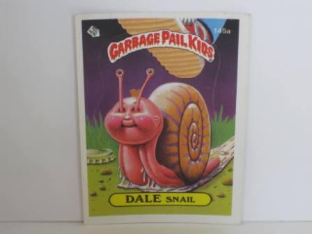 145a DALE Snail 1986 Topps Garbage Pail Kids Card